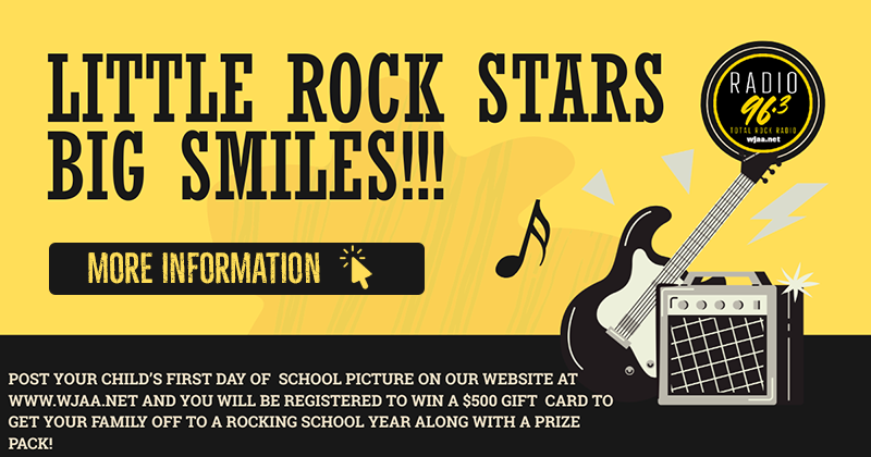 Click here to submit your little rock stars big smiles!